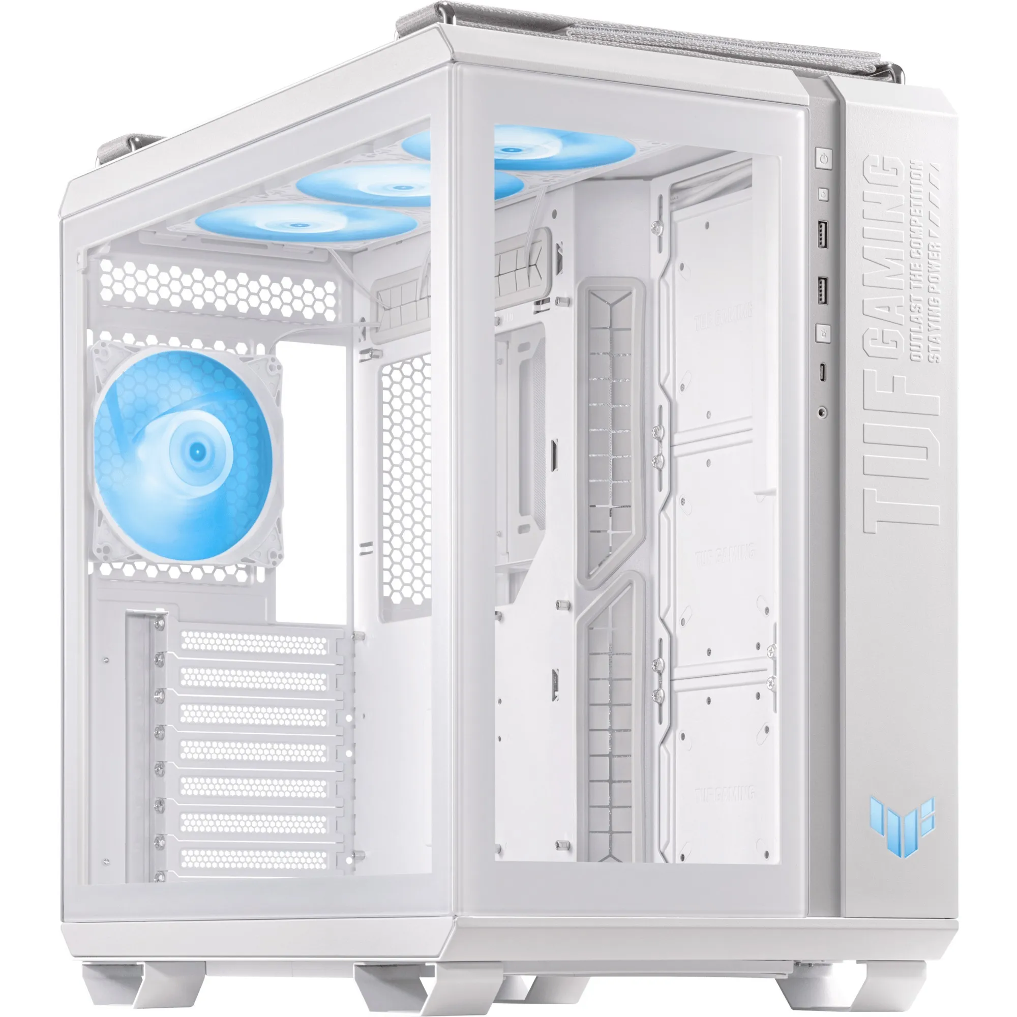 TUF Gaming GT502 PLUS Midi Tower Bianco, Chassis Tower