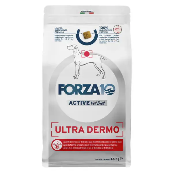 Forza10 Active Cane Ultra Dermo proteine idrolizzate 10 kg - Croccantini per cani