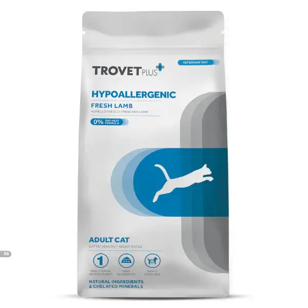 Trovet Plus+ Cat Vet Diets Hypoallergenic Agnello fresco 2,5 kg - Dieta veterinaria per gatti