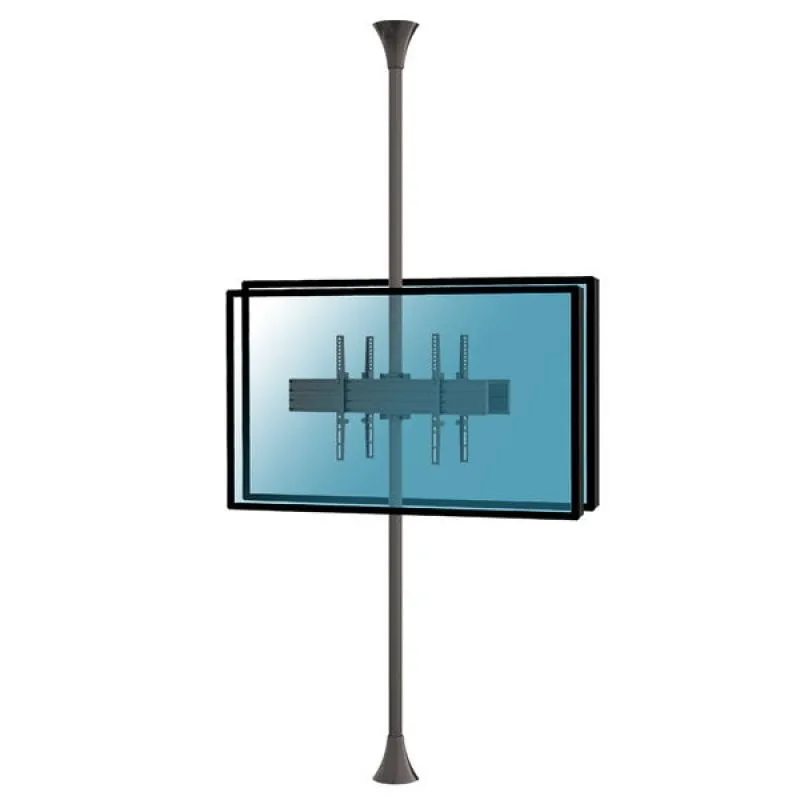 Kimex Supporto da Terra/Soffitto per 2 Schermi TV 32''-75'' VESA 600x400 Max 30Kg