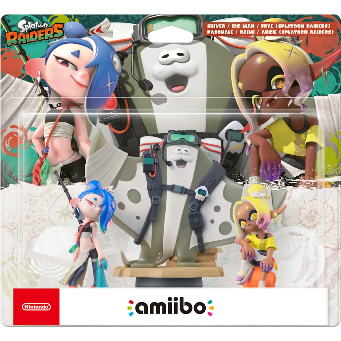 Confezione da tre amiibo Splatoon Raiders: Mako, Muri e Mantaro (Splatoon Raiders), Gioco figura