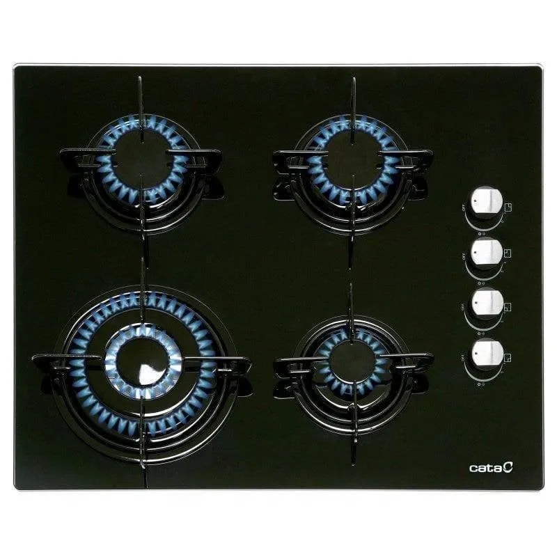 Cata CI 631 BK Piano Cottura a Gas 4 Zone 60 cm Nero