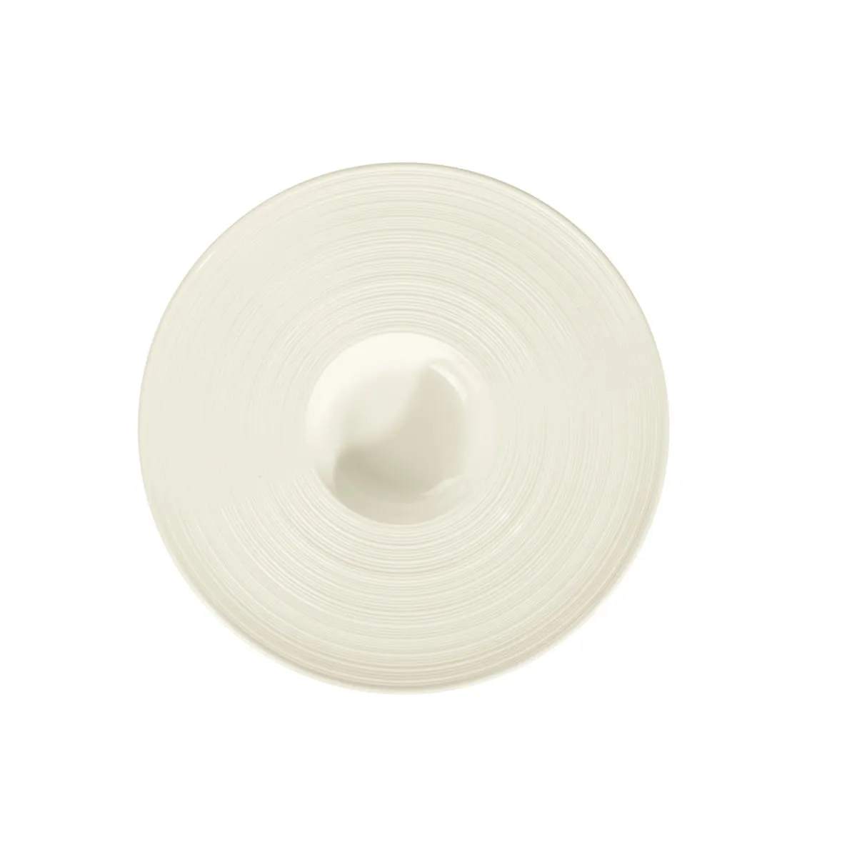 6x VEGA Piatto gourmet Skyline fondo, con bordo largo; 120 ml, 31x3.5 cm (ØxH); bianco crema; rotonda; 6 pz. / Pacco