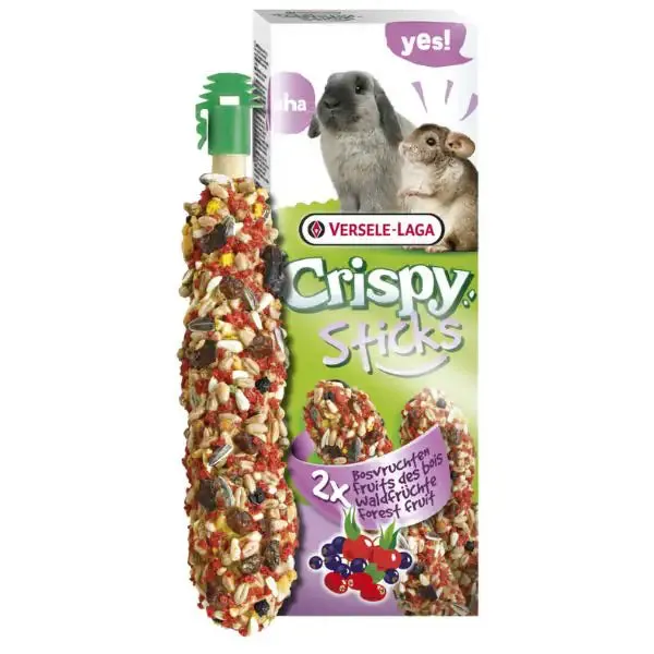 Versele Laga Crispy Sticks Per conigli e cincillà - frutti di bosco - Mangime per conigli