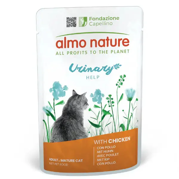Almo Nature umido funzionale Urinary Sterilised Cat 70 gr Pollo - confezione da 30 pezzi - Cibo umido per gatti