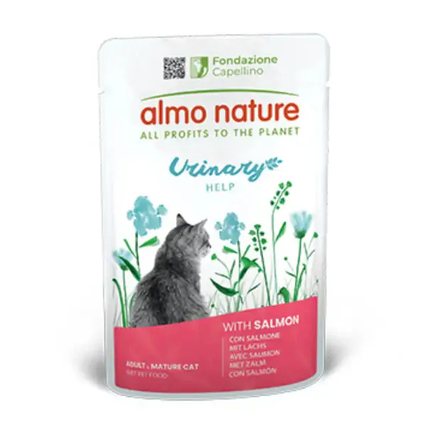 Almo Nature umido funzionale Urinary Sterilised Cat 70 gr Salmone - confezione da 30 pezzi - Cibo umido per gatti
