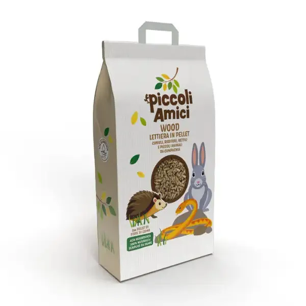 Piccoli Amici Cubetto Wood Lettiera in pellet per piccoli mammiferi 5 kg