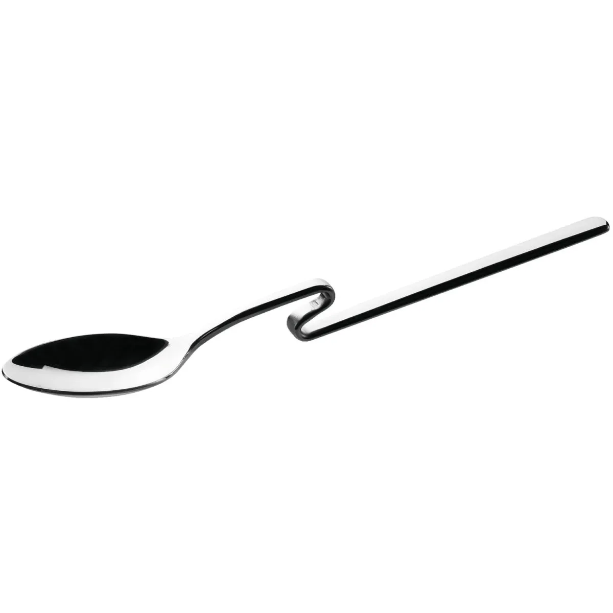 12x VEGA Cucchiaio gelato Design da appendere al bicchiere; 14 cm (L); argento; 12 pz. / Pacco