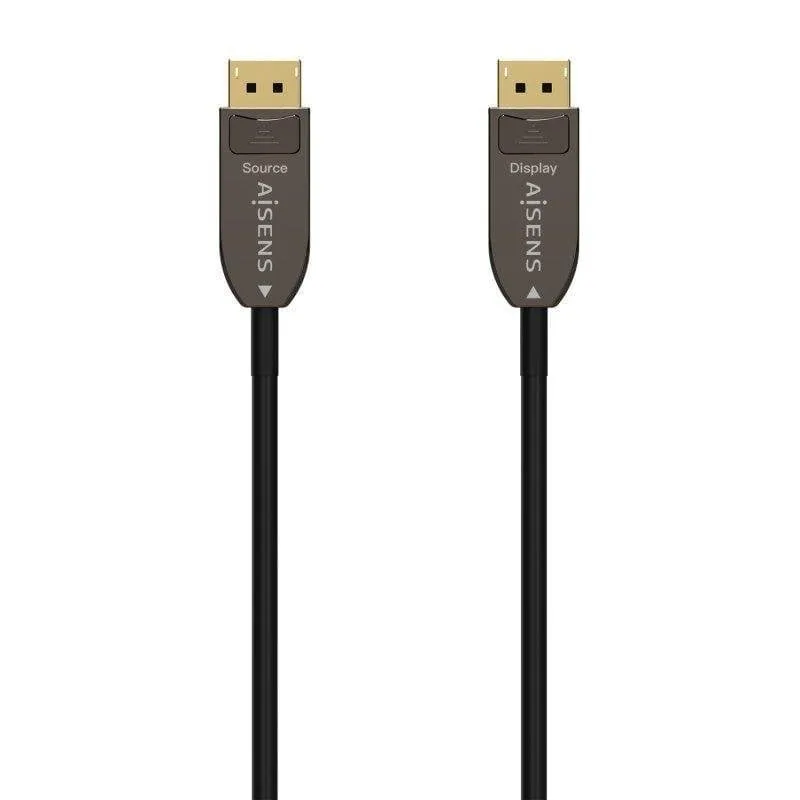 Cavo DisplayPort Aisens A155-0606 1.4 8K 10m Fibra Ottica Rame Nero