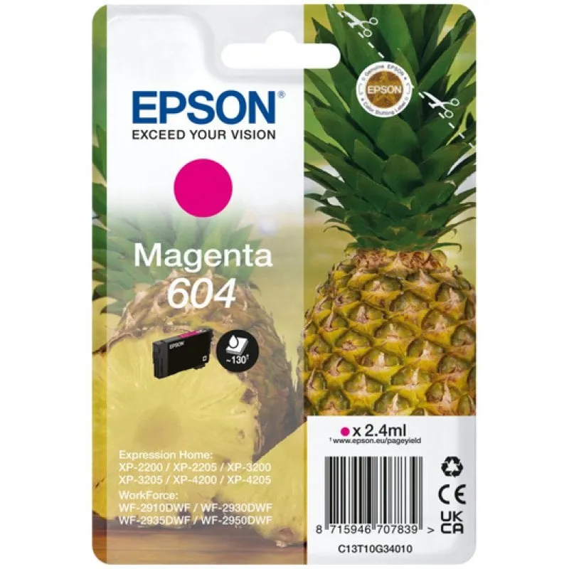 Cartuccia d'inchiostro originale Epson 604 magenta