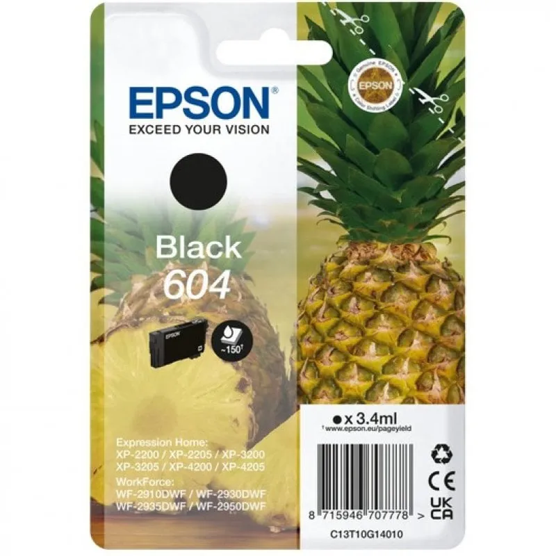 Cartuccia d'inchiostro originale Epson 604 nero