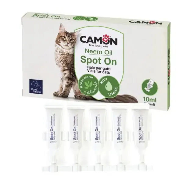 Orme Naturali Fiale Spot On per Gatti 5 pipette peso 2-8 kg - Antiparassitario per gatti