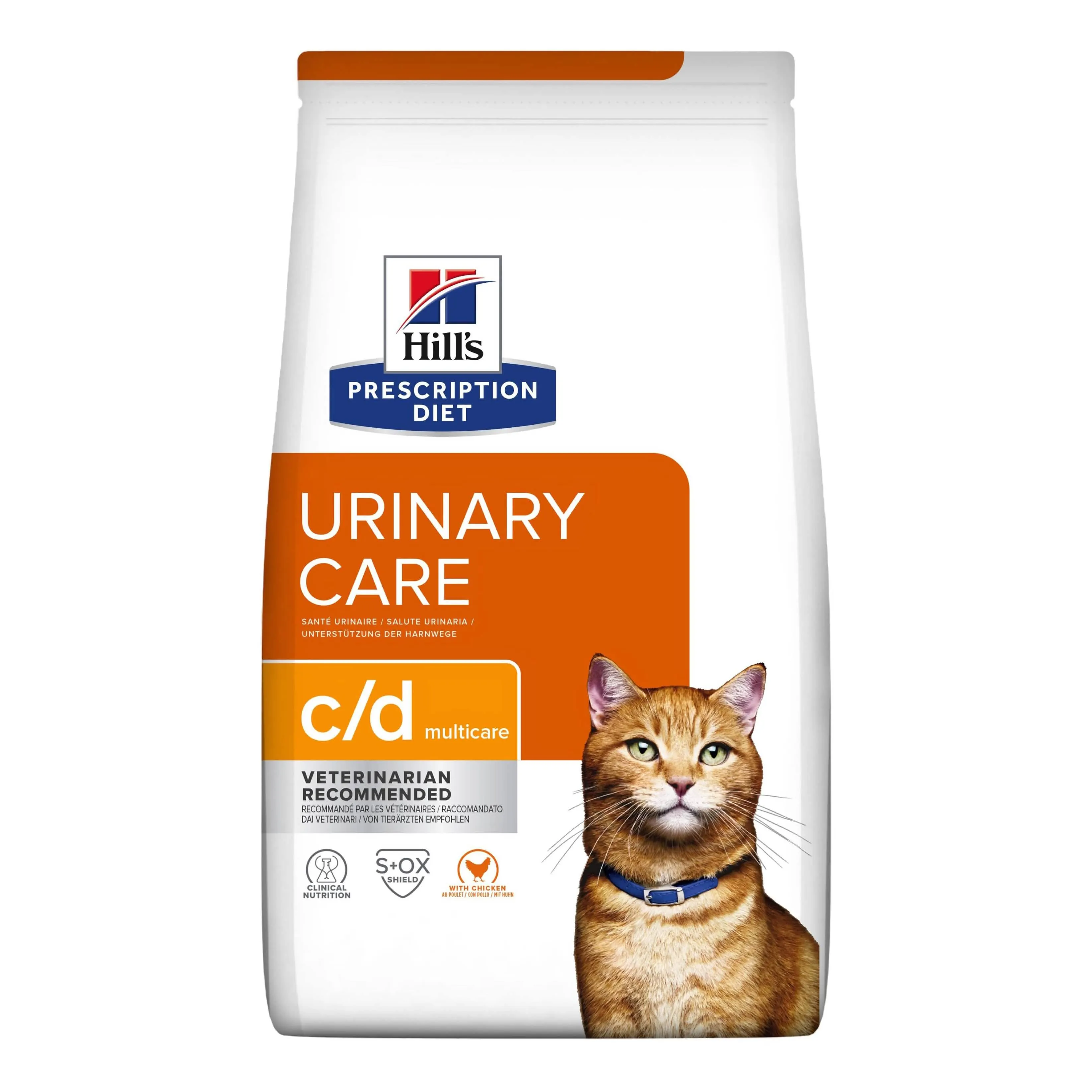 Prescription diet feline urinary care c/d multicare chicken 1,5 kg