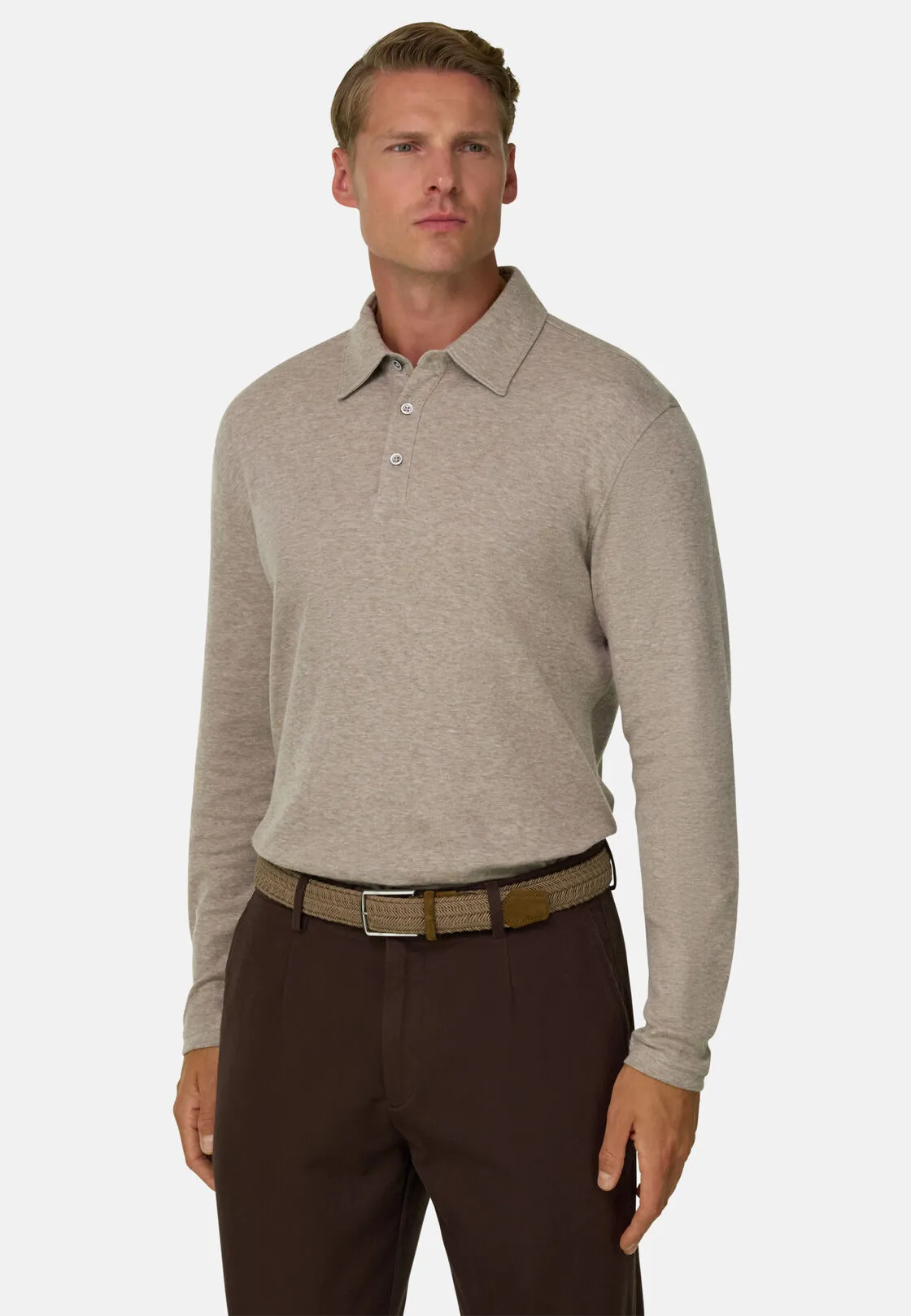 Boggi, Polo In Jersey Di Cotone E Cashmere, Uomo, , Taglia: S