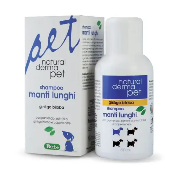 Shampoo Manti Lunghi Natural Derma Pet 200 ml