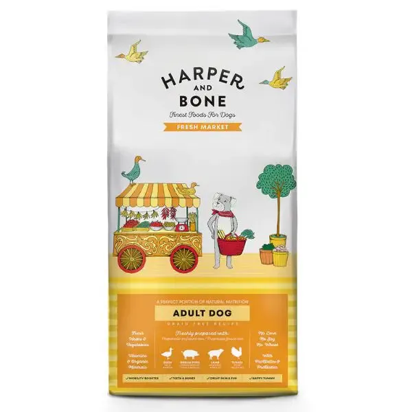 Harper and Bone Adult Medium/Large Grain Free Fresh market 12 kg - Croccantini per cani