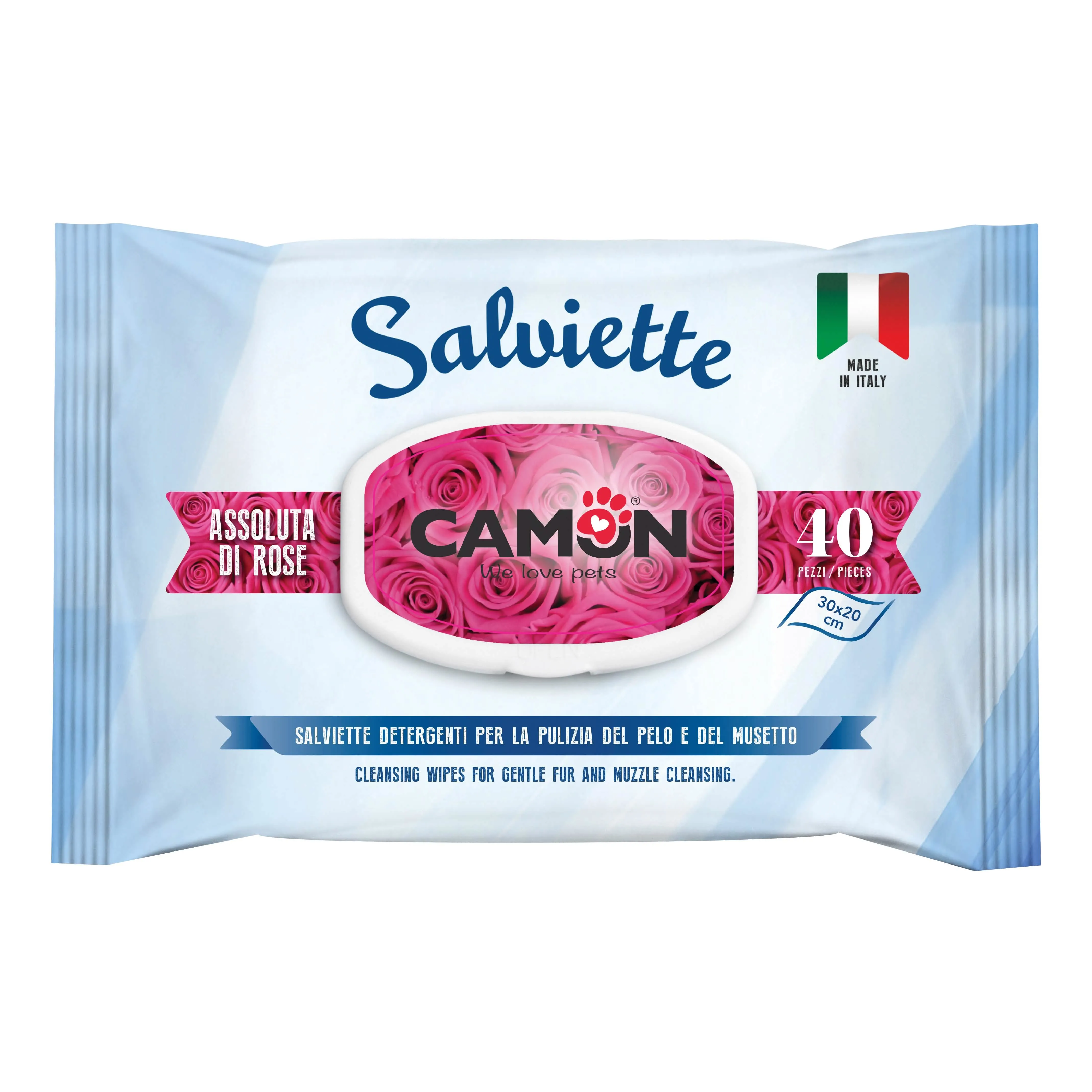 Salviette Assoluta Rose - 40 Pezzi