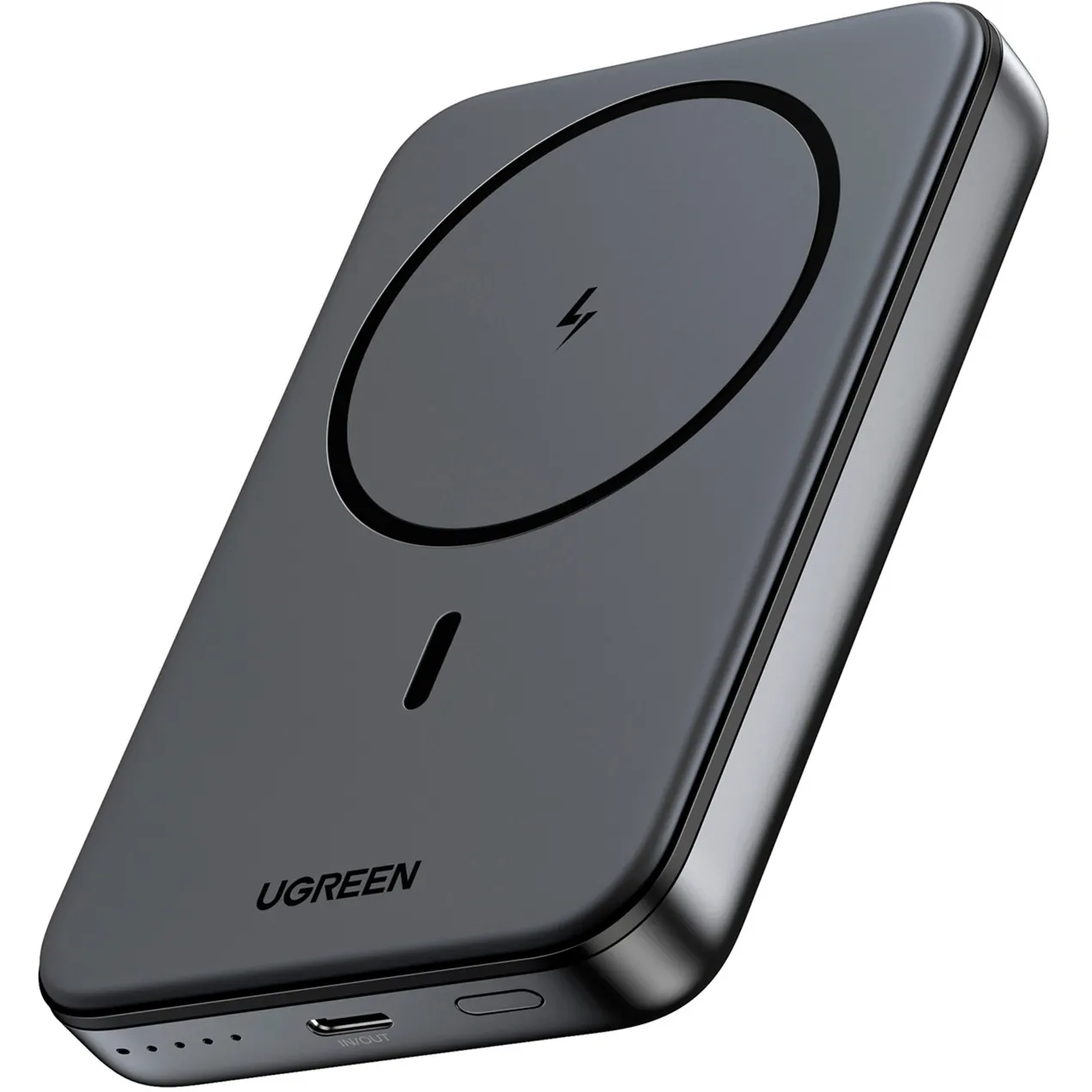 25919 batteria portatile Polimeri di litio (LiPo) 10000 mAh Carica wireless Grigio, Powerbank
