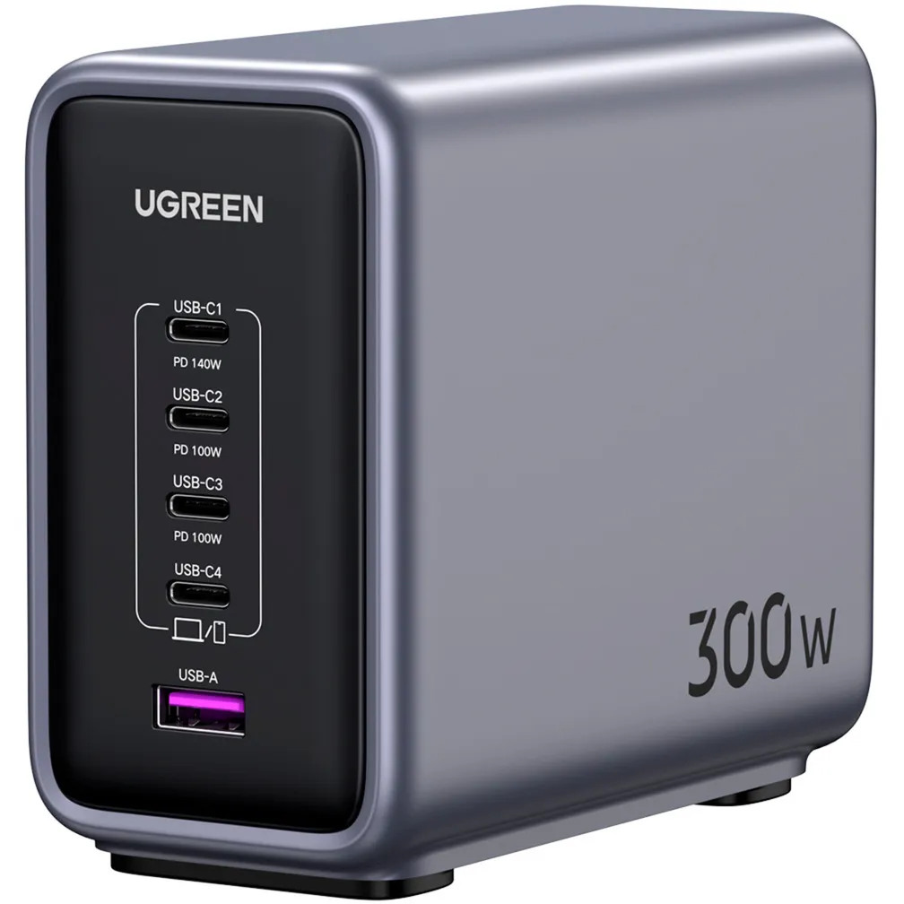 Nexode CD333 GaN Caricatore da scrivania 5 in 1 300W, Caricabatterie