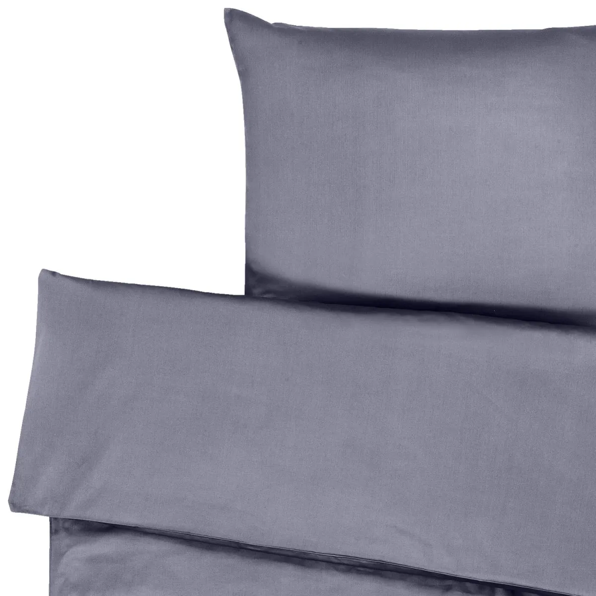 ERWIN M. Set copripiumino e federa Tokio chiusura a busta; 155x220 cm (LxL), 80x80 cm (LxL); ardesia