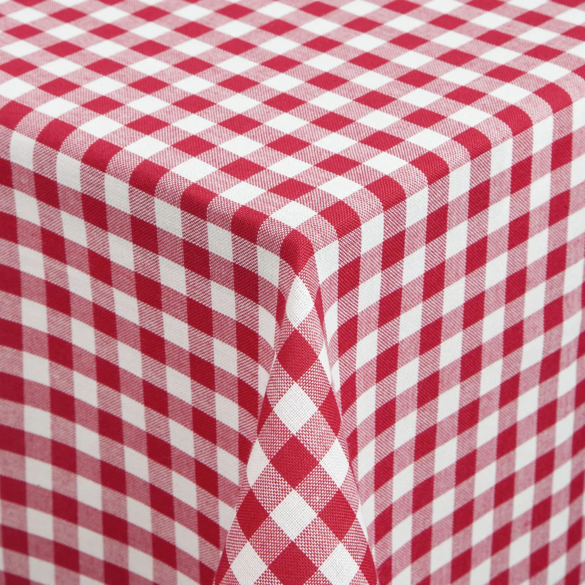 ERWIN M. Tovaglia Rustica; 80x80 cm (LxL); rosso/bianco; quadrata
