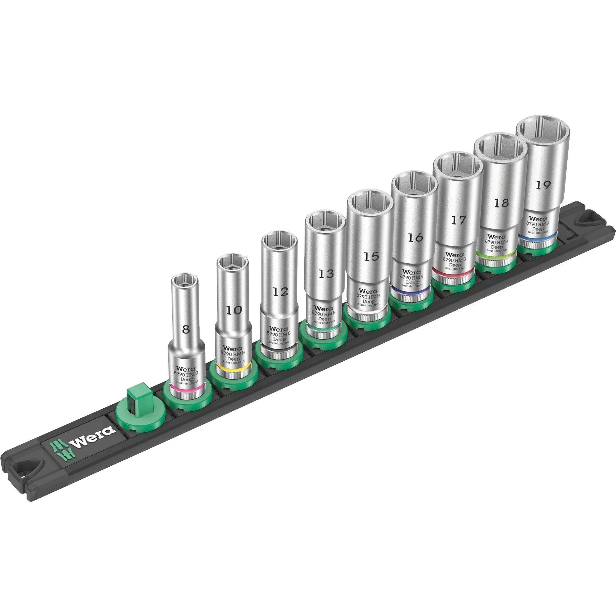 Barra magnetica per bussole B Deep 1 Set di bussole per chiavi a cricchetto 3/8", chiave combinata