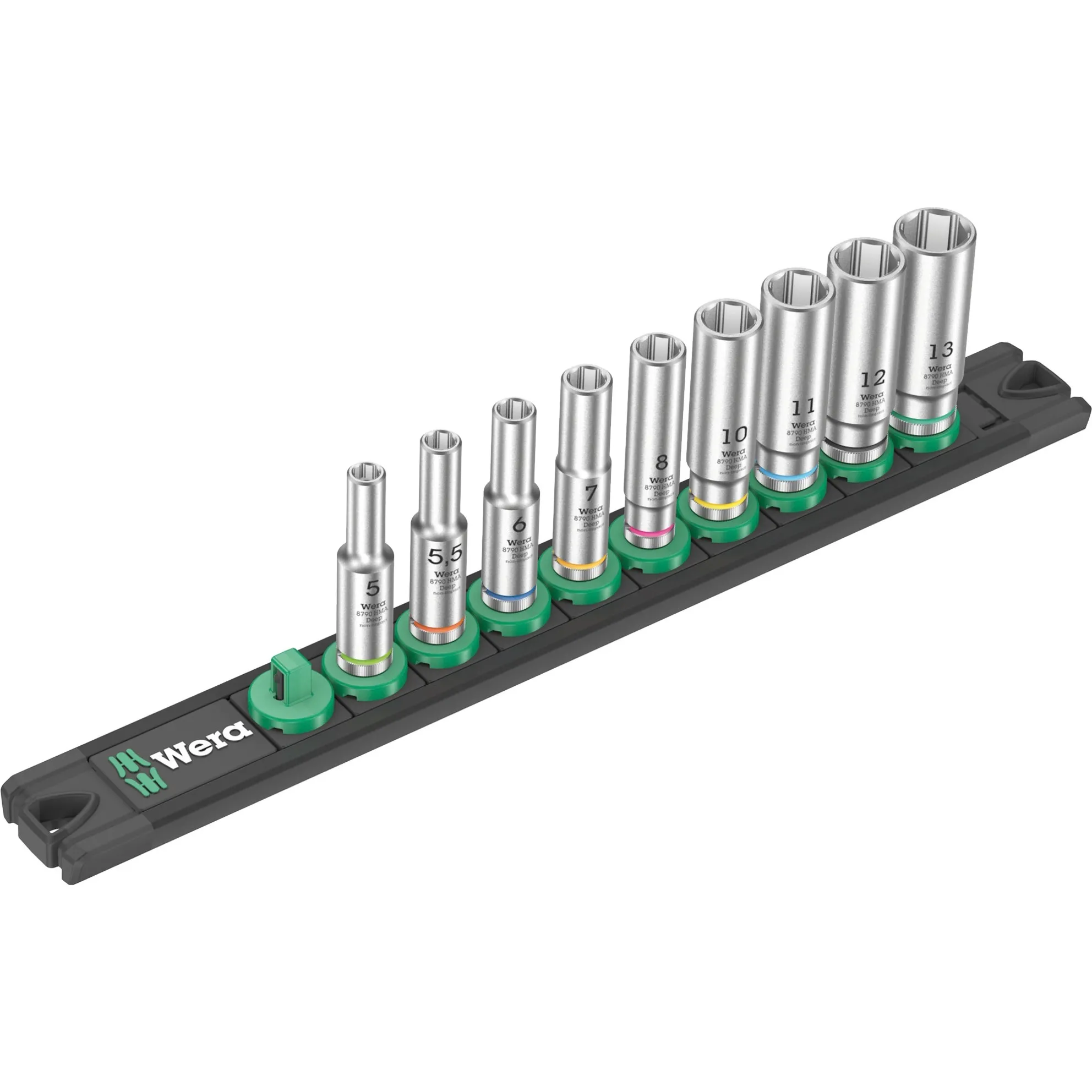 Barra magnetica per bussole A Deep 1 Set di bussole per chiavi a cricchetto 1/4", chiave combinata