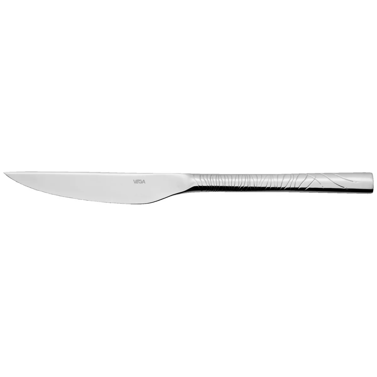 12x VEGA Coltello per pizza e bistecca Monastir; 22.5 cm (L); argento, manico argento; 12 pz. / Pacco