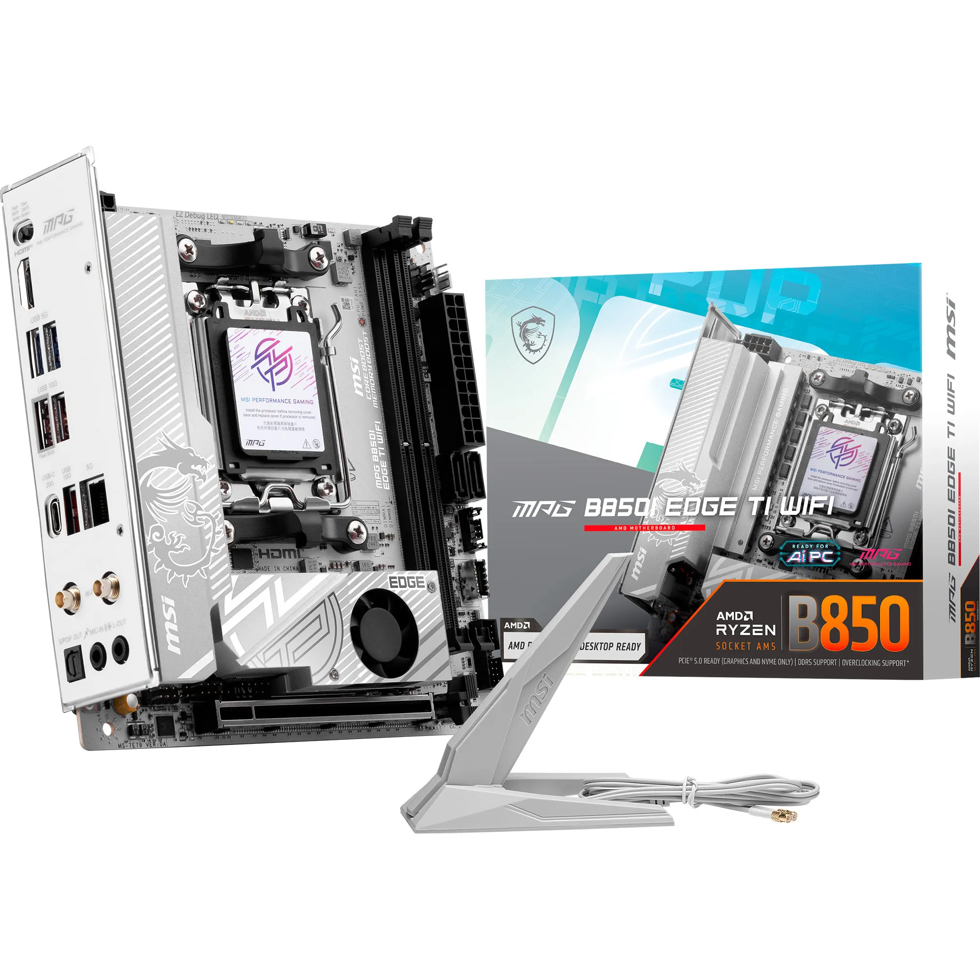 B850I EDGE TI WIFI AMD B850 Socket AM5 mini ITX, Scheda madre