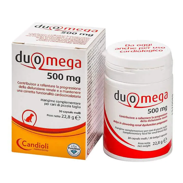 Duomega cani piccoli 30 capsule molli 500 mg