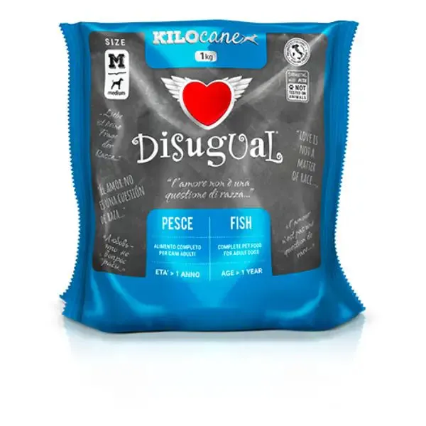 Disugual Adult Medium Pesce 1 kg (scadenza: 28/02/2027) - Croccantini per cani