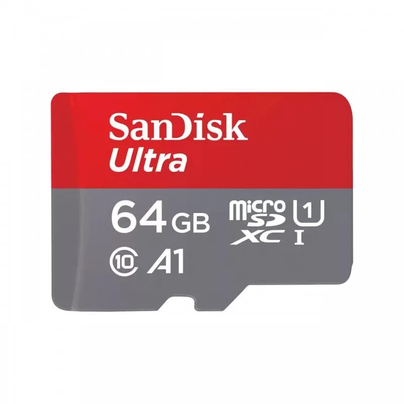 SanDisk Ultra microSDXC 64GB UHS-I A1 Classe 10 con adattatore