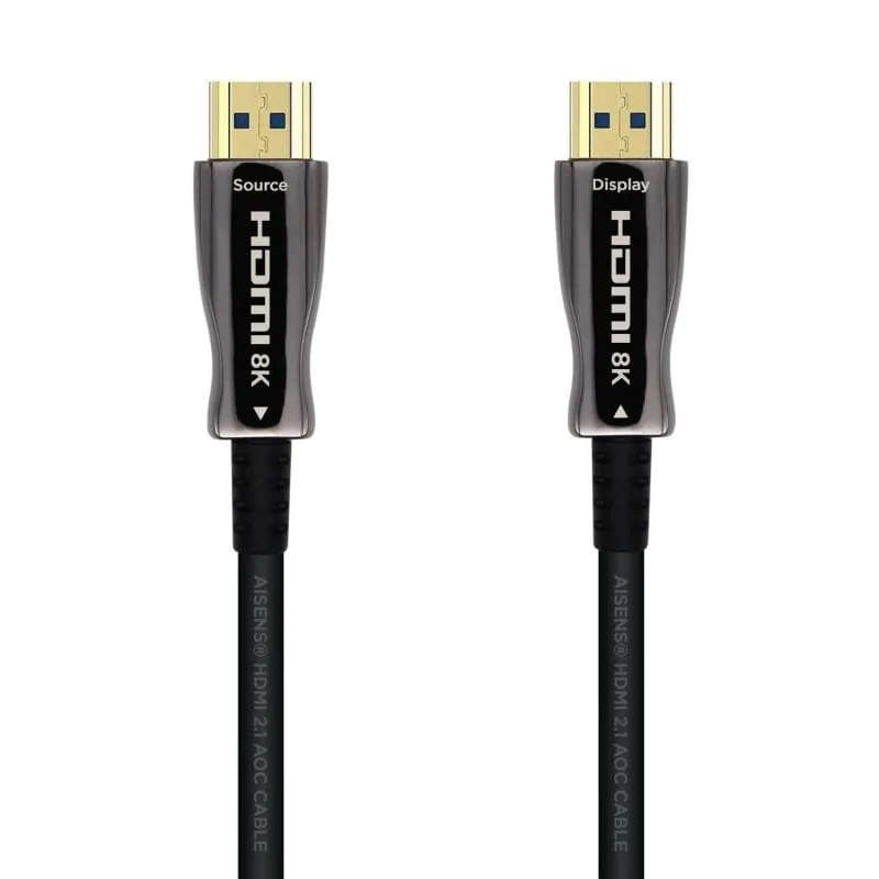 Cavo HDMI Aisens v2.1 AOC Ultra High Speed con Ethernet 8K maschio/maschio 50 m Nero
