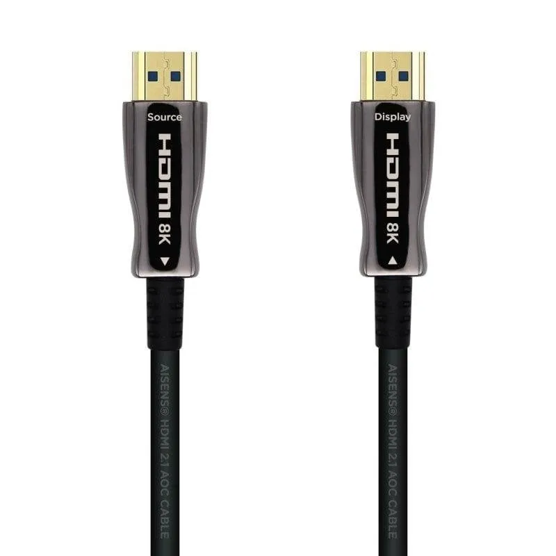 Cavo HDMI Aisens v2.1 AOC Ultra High Speed con Ethernet 8K maschio/maschio 40 m Nero