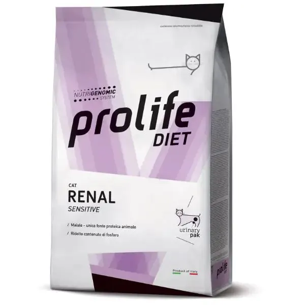 Prolife Veterinary Diet Cat Renal Sensitive Maiale 300 gr - Dieta veterinaria per gatti