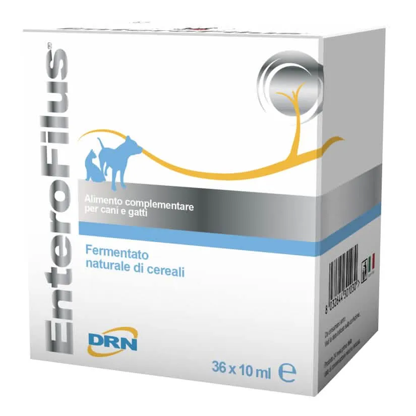 Enterofilus Fiale 36 x 10 ml - Fermentato Naturale per il Benessere di Cani e Gatti