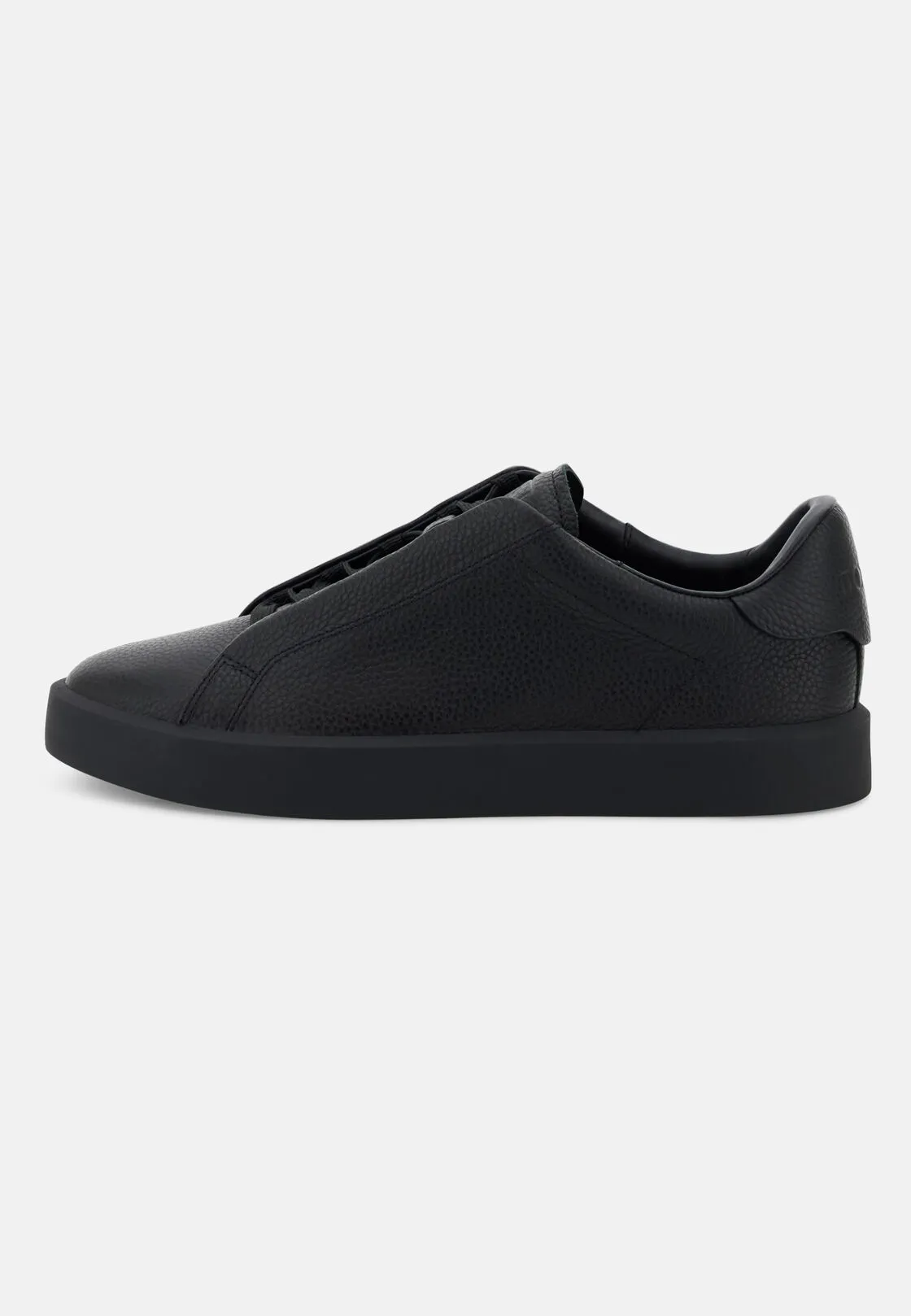 Boggi, Sneakers Essence In Pelle Bottalata, Uomo, Nero, Taglia: 39-5