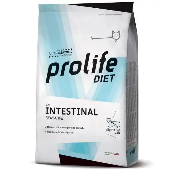 Prolife Veterinary Diet Cat Intestinal Sensitive Maiale 300 gr - Dieta veterinaria per gatti