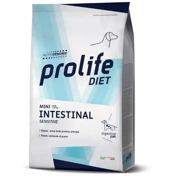Prolife Veterinary Diet Dog Intestinal Sensitive Mini Maiale 1,5 kg - Dieta veterinaria per cani