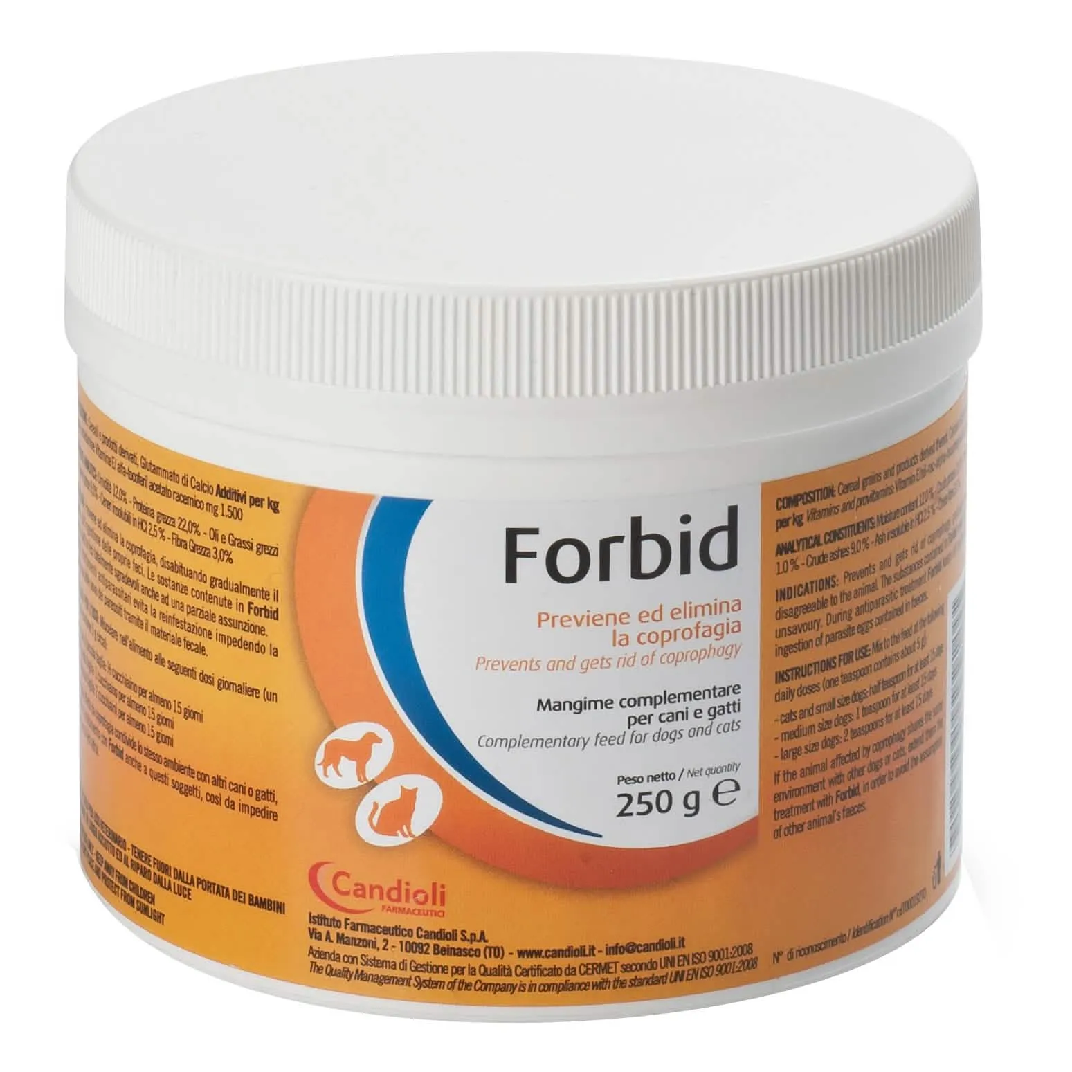 Forbid cani gatti polvere 250 g