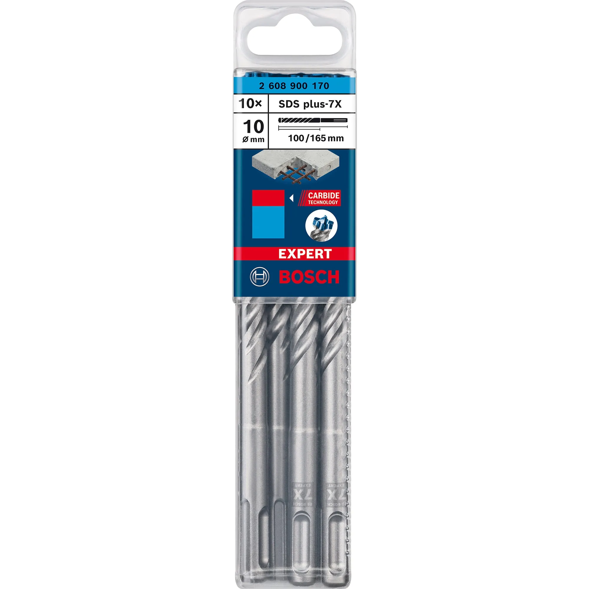 Expert Punta per martelli SDS plus-7X, Trapano