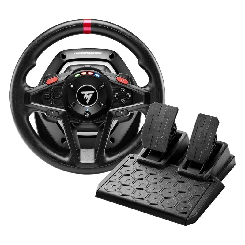 Volante Thrustmaster T128 Force Feedback con pedali magnetici PS5/PS4/PC