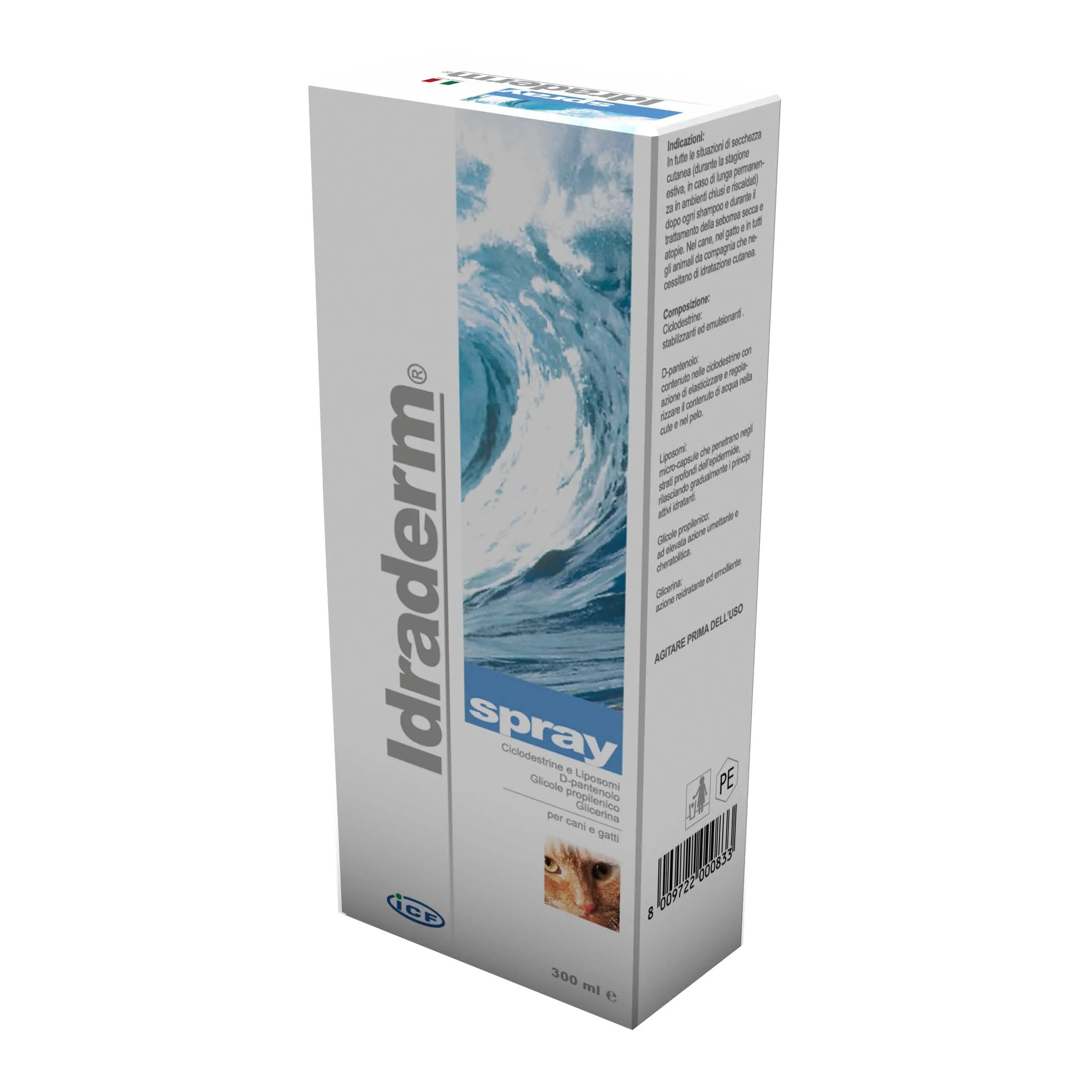 Idraderm Spray Idratante per Cane e Gatto - 300 ml