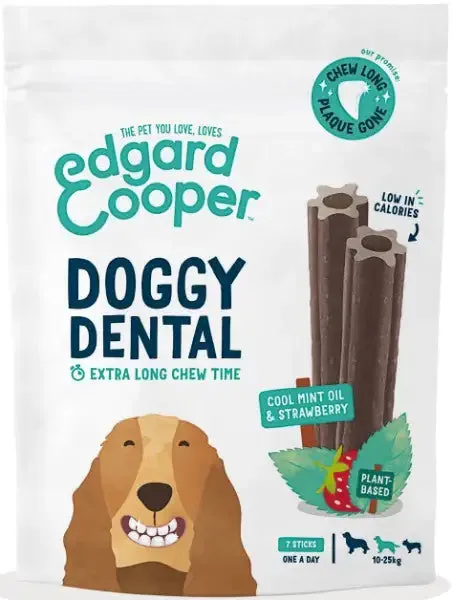 Edgard & Cooper Doggy Dental menta e fragola Grain Free 175 gr Fragola e menta