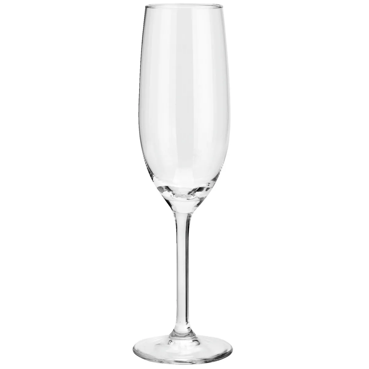 6x VEGA Flute champagne Ispirazione con tacca; 220 ml, 4.6x21.4 cm (ØxH); trasparente; 0.1 l Segno di riempimento, 6 pz. / Pacco