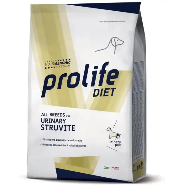 Prolife Veterinary Diet Dog Urinary Struvite All Breeds 2 kg - Dieta veterinaria per cani