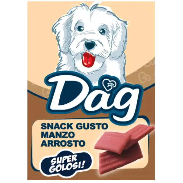 Dag Dog Adult All Breeds snack morbidi super golosi 50 gr Manzo arrosto