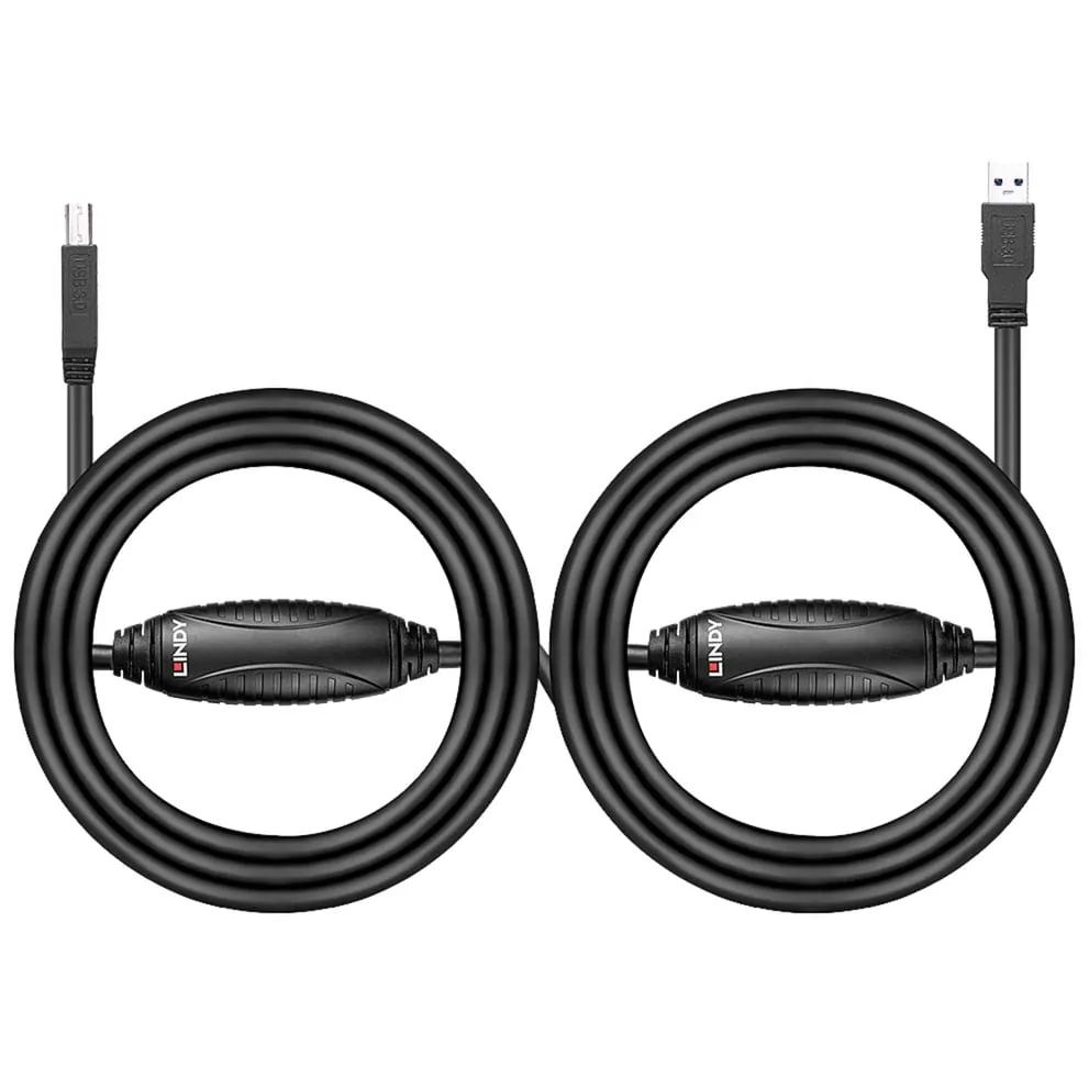43098 cavo USB USB 3.2 Gen 1 (3.1 Gen 1) 10 m USB A USB B 5 Gbit/s Nero