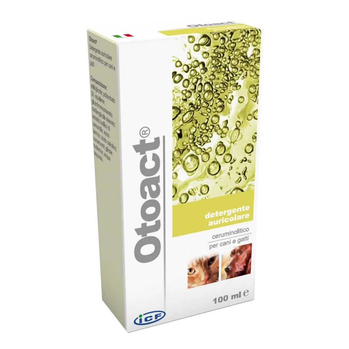 Otoact Detergente Auricolare per Cani e Gatti - 100 ml