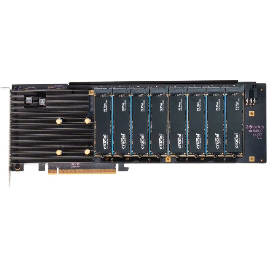 M.2 8x4 Silent Gen4 PCIe Adapter, Scheda di interfaccia